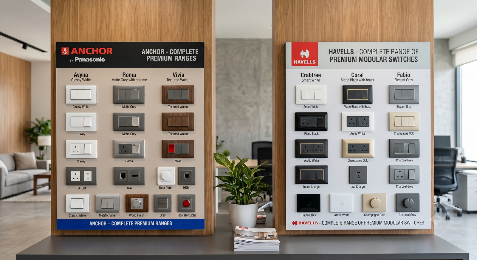 Legrand & Havells Switches